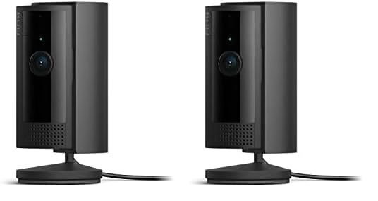 Ring Indoor Cam (2nd Gen) | latest generation, 2023 release | 1080p HD Video & Color Night Vision, Two-Way Talk, and Manual Audio & Video Privacy Cover | 2-pack, Black