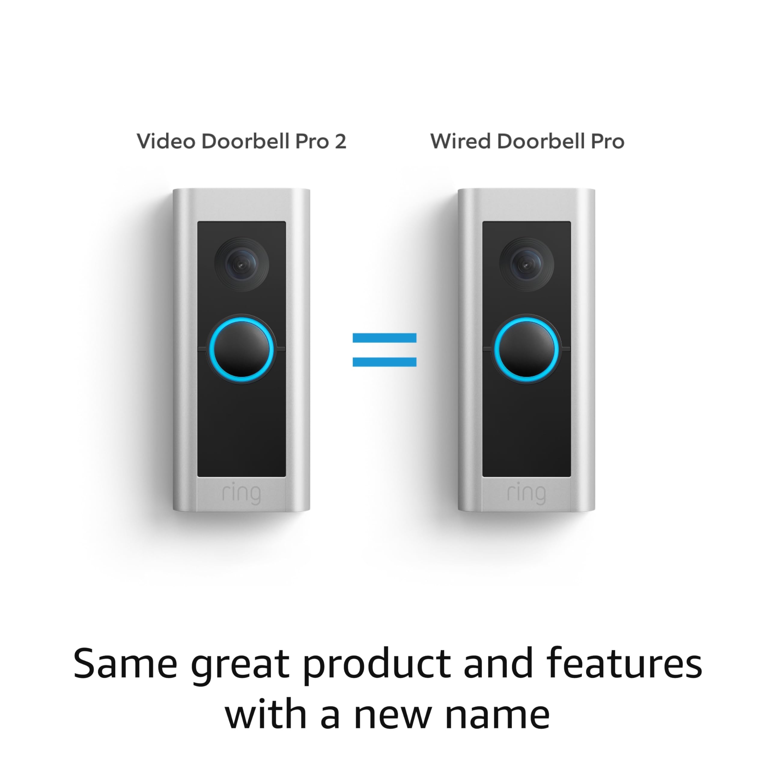 Ring Wired Doorbell Pro (Video Doorbell Pro 2) with Ring Floodlight Cam Wired (White)