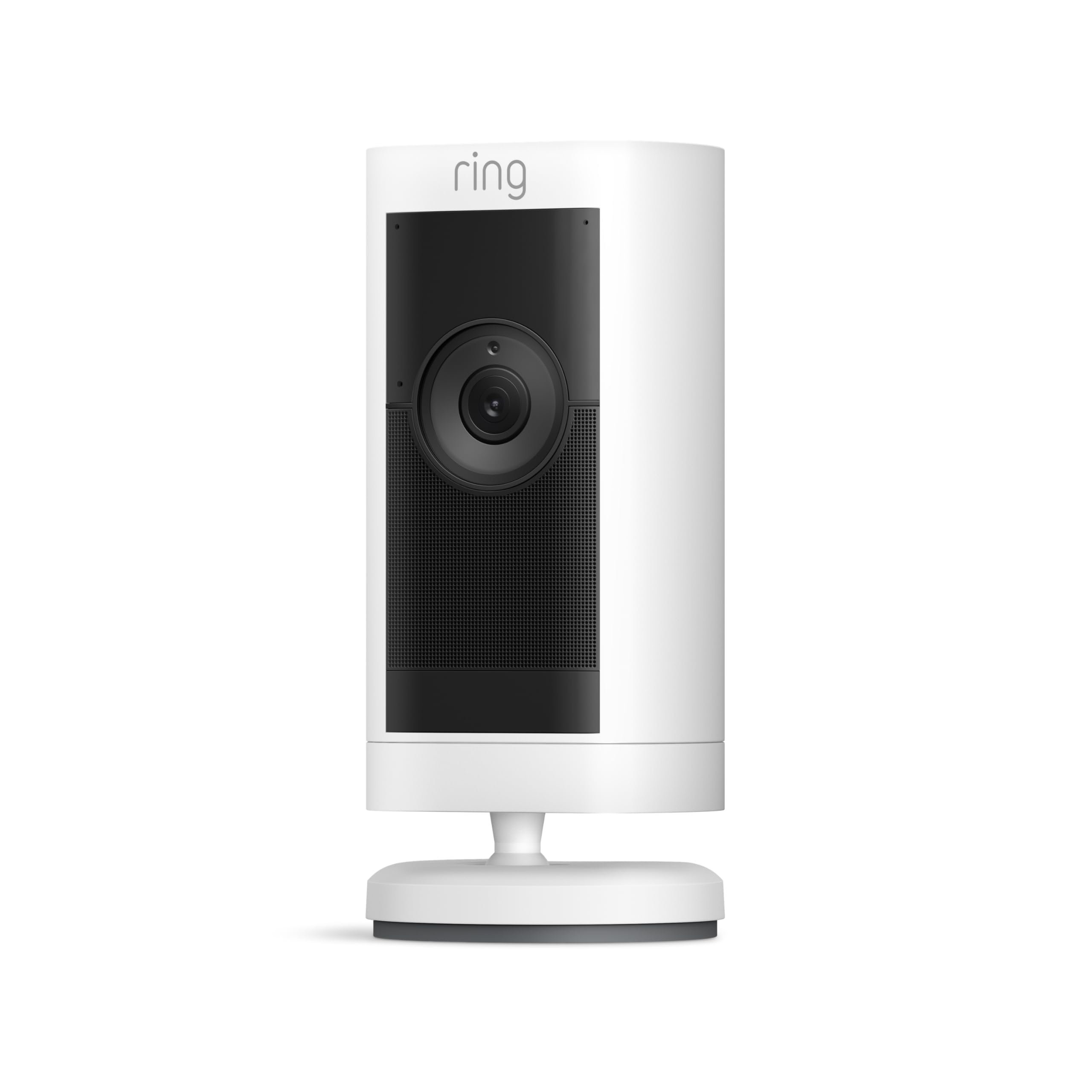 Like-New Ring Stick Up Cam Pro Battery | Two-Way Talk with Audio+, 3D Motion Detection with Bird’s Eye Zones, and 1080p HDR Video & Color Night Vision (2023 release), White