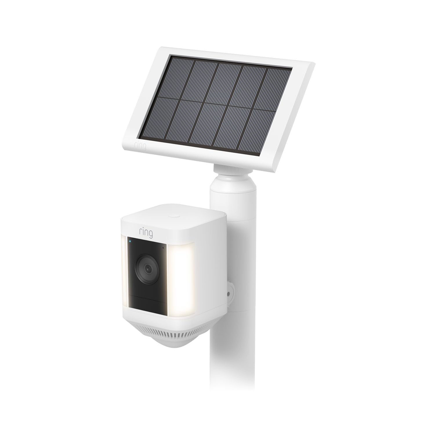 All-New Ring Stake Mount for Cameras and Solar Panels with Ring Small Solar Panel, 1.9W for Outdoor Cam Plus, Stick Up Cam, Stick Up Cam Pro, Spotlight Cam Plus, Spotlight Cam Pro, White