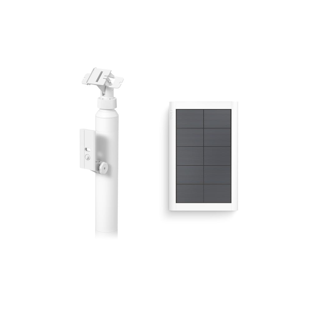 All-New Ring Stake Mount for Cameras and Solar Panels with Ring Small Solar Panel, 1.9W for Outdoor Cam Plus, Stick Up Cam, Stick Up Cam Pro, Spotlight Cam Plus, Spotlight Cam Pro, White