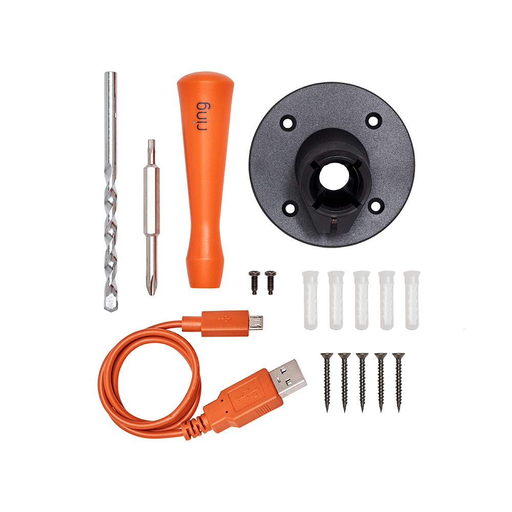 Ring Spare Parts Kit for Spotlight Cam Battery, Black